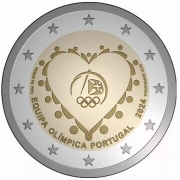 2 Euros Equipa Olimpica 2024 UNC