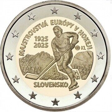2 Euros Eslovaquia 2025 - Hoquei no Gelo