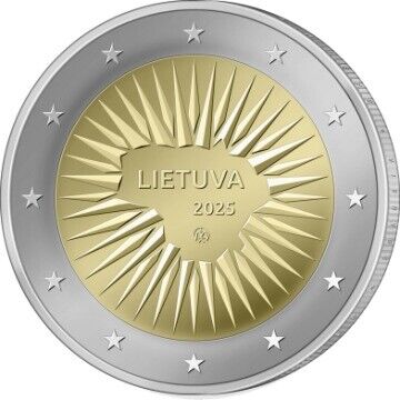 2 Euros Lituania 2025 "Defesa da Lituania"
