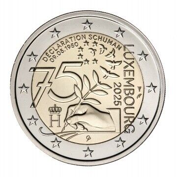 2 Euros Luxemburgo 2025 UNC - Schumann