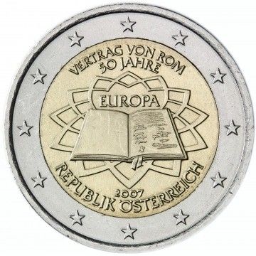 2 Euro - Austria Treaty of Rome  2007