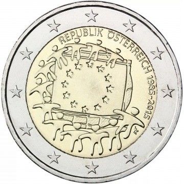 2 Euros - Austria Flag 2015