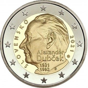 2 Euro - Alexander Dubček - 2021