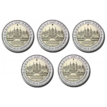 2 Euro - Castelo de Schwerin 2007 - Letras ADFGJ