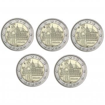 2 Euro - Bremen 2010 - Letra A D F G J