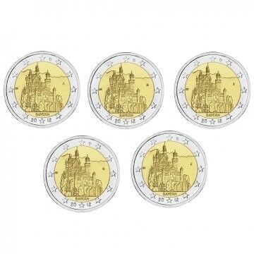 2 Euro - BAYERN 2012 - Letra ADFGJ