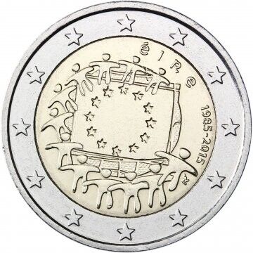 2 Euro - Irland Flag 2015