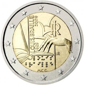 2 Euro - Louis Braille 2009