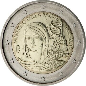 2 Euro - Italian Ministry of Health 2018