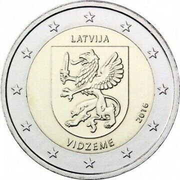 2 Euro - Vidzeme 2016