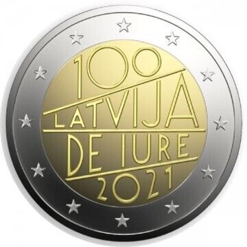 2 Euro - Jure de la Lettonie 2021