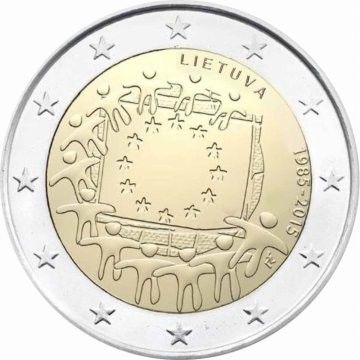 2 Euro - Lituânia FLAG 2015