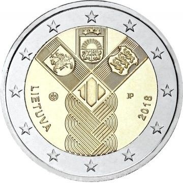 2 Euro - Lituânia Baltic states 2018