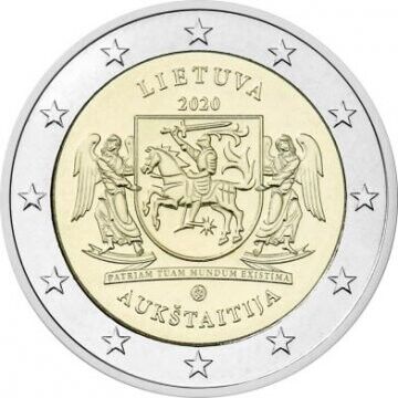 2 Euro - Lituânia Auktaitija 2020