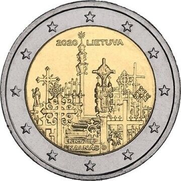 2 Euro - Lituânia Kryių Kalnas (the Hill of Crosses) 2020