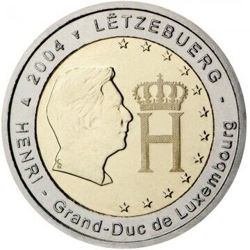 2 Euro - Luxemburgo Grand-Duke Henri 2004