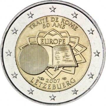 2 Euro - Luxemburgo Treaty of Rome 2007