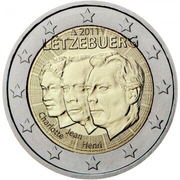 2 Euro - Luxemburgo G. D. Charlotte and Jean 2011