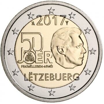 2 Euro - Luxemburgo Voluntariness of the army 2017