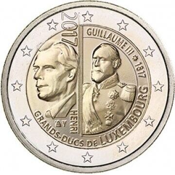 2 Euro - Luxemburgo G. D. Guillaume III 2017