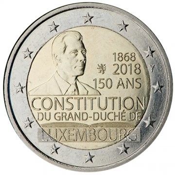 2 Euro - Luxemburgo Constitution  2018