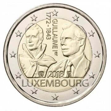 2 Euro - Luxemburgo G. D. Guillaume Ist 2018