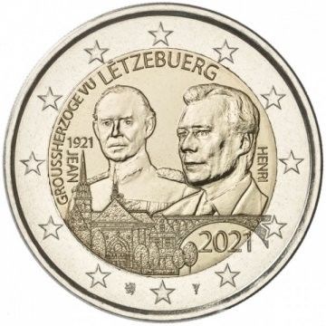 2 Euro - Luxemburgo G. D. Jean 2021