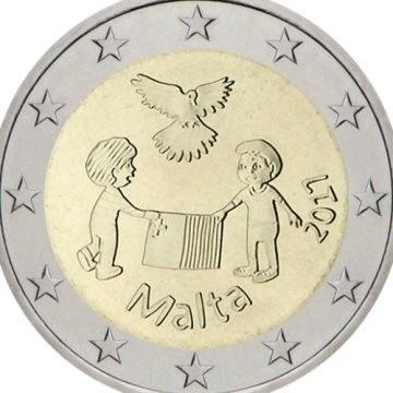 2 Euro - Malta Solidarity and peace 2017