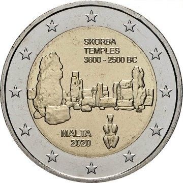 2 Euro - Malta Temples of Skorba 2020