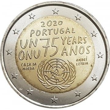2 Euro - Portugal United Nations 2020
