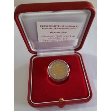 2 Euro Monaco Marriage Albert II and Charlene 2021