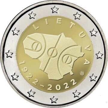 2 Euro - 100 years of basketball in Lithuania