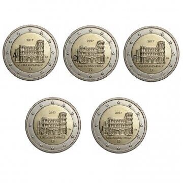 2 Euro -  Rhineland-Palatinate 2017 - ADFGJ