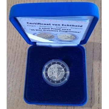 2 Euro - Belgica Erasmus 2022 Proof