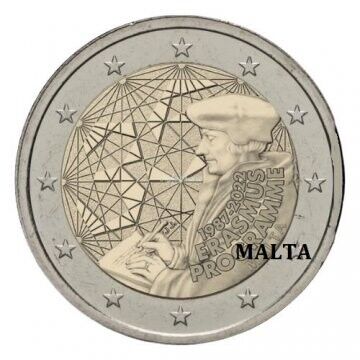 2 Euro Erasmos UNC