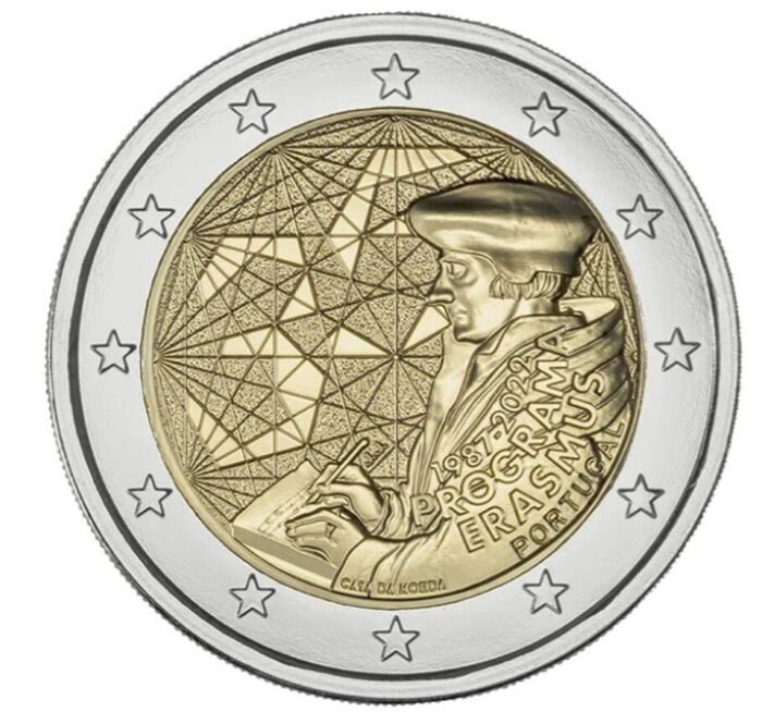 2 Euro - Erasmos Portugal 2022 - UNC
