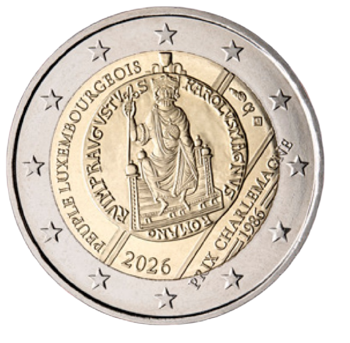 2 Euros - Luxemburgo Guilherme 2026