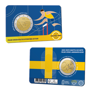2 Euros Finland 2025 Athletics Card SE