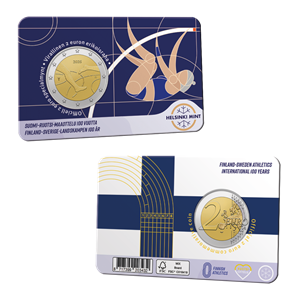 2 Euros Finland 2025 Athletics Card FIN