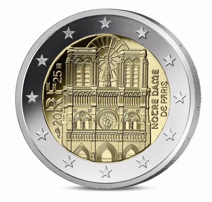 2 Euro - Notre Dame de Paris 2025