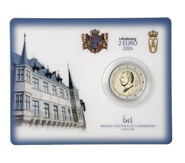 2 Euros - Luxemburgo GUILLAUMEET 2026