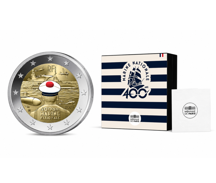 2 Euros 2026 - Marinha Francesa Proof