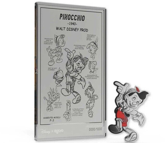 2026 Niue Disney Pinocchio Collectible Silver