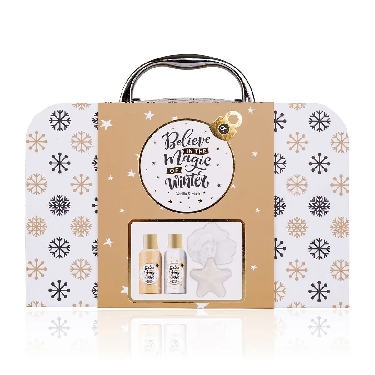 Accentra Coffret Magic of Winter, conjunto de cuidados corporais com aroma Vanilla & Musk, presente de Natal