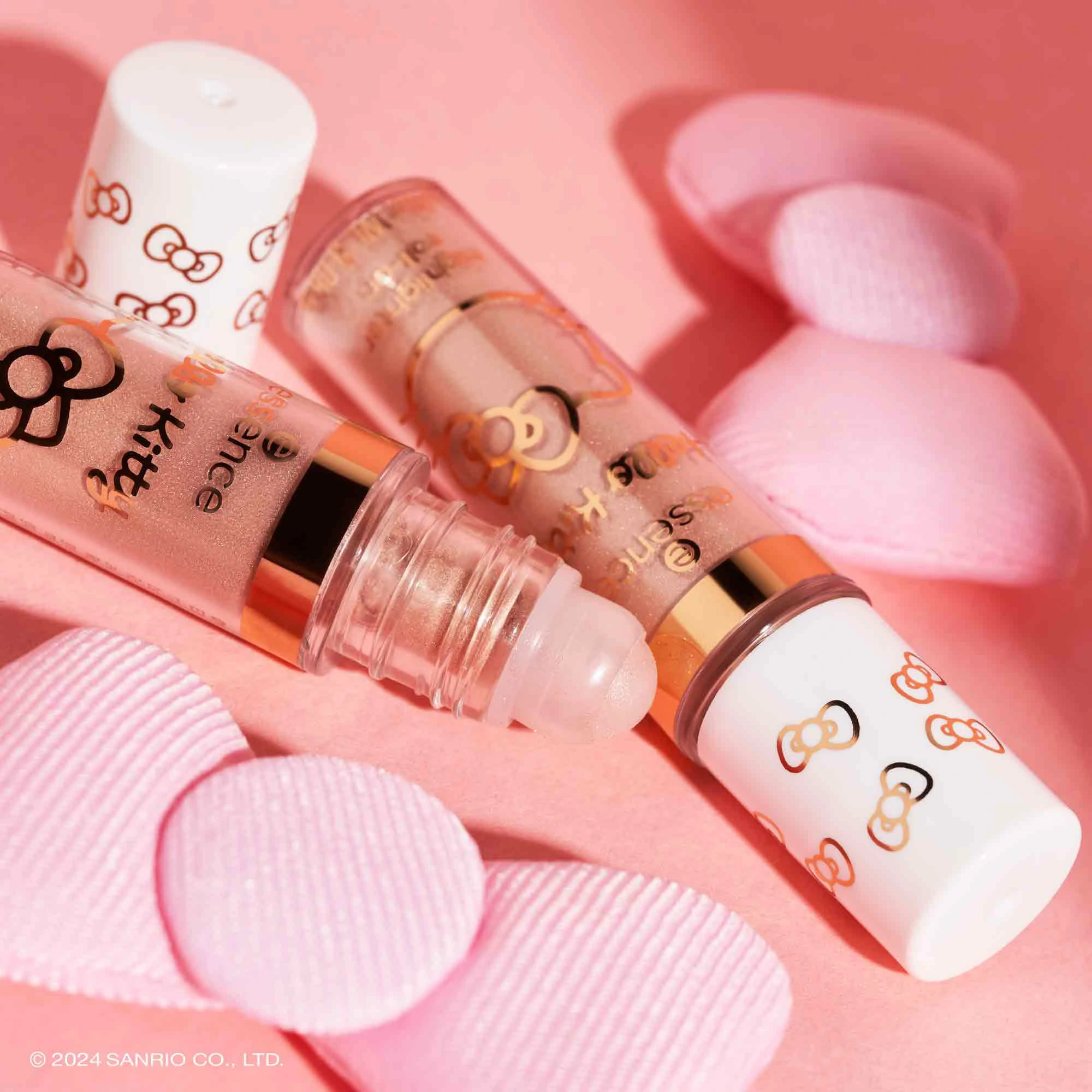 Essence Hello Kitty Iluminador Líquido Roll-On - Acabamento Rose Gold para Look Radiante