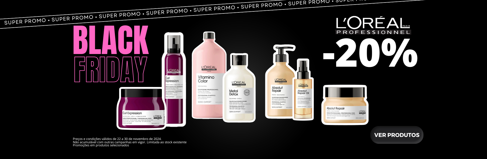  Descontos black friday até 50% em toda a marca L'Oréal