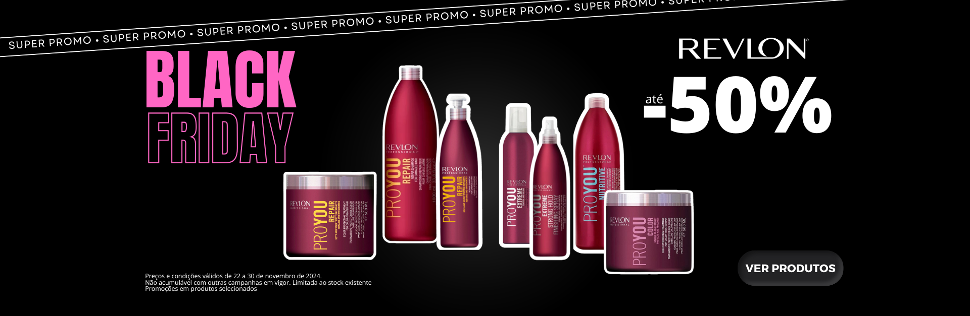  Descontos black friday até 50% em toda a marca Revlon