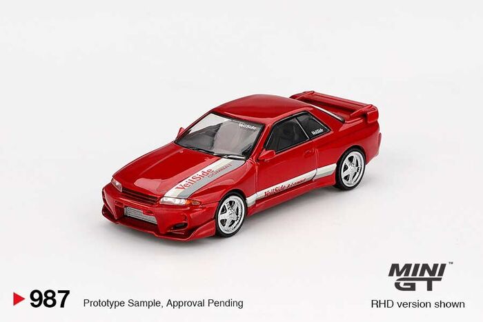 MINI GT Nissan Skyline GT-R (R32) VeilSide Combat C-I Gem Red 1/64 (987)