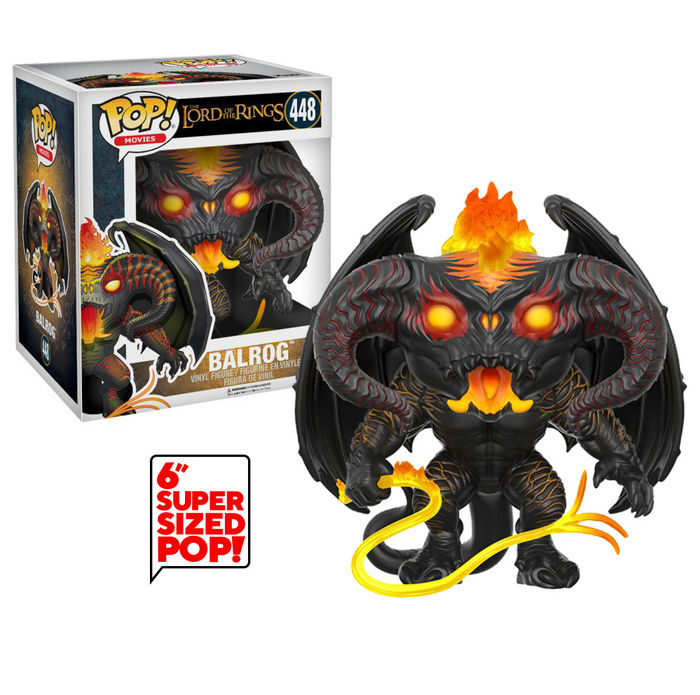 Funko Pop The Lord Of The Rings Balrog Super Sized Pop 6" #448