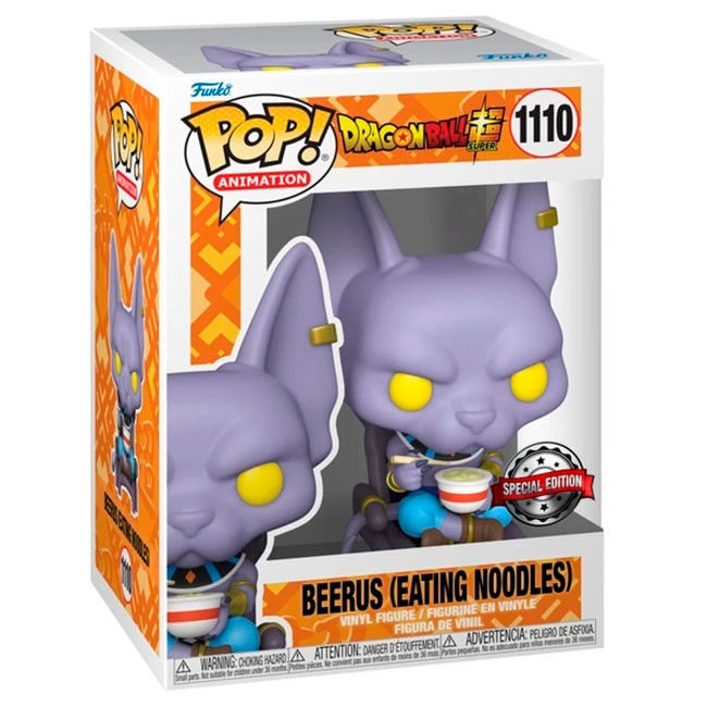 Funko Pop Dragon Ball Z Beerus Eating Noodles Special Edition #1110